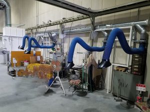 溶接ヒューム用集塵機事例